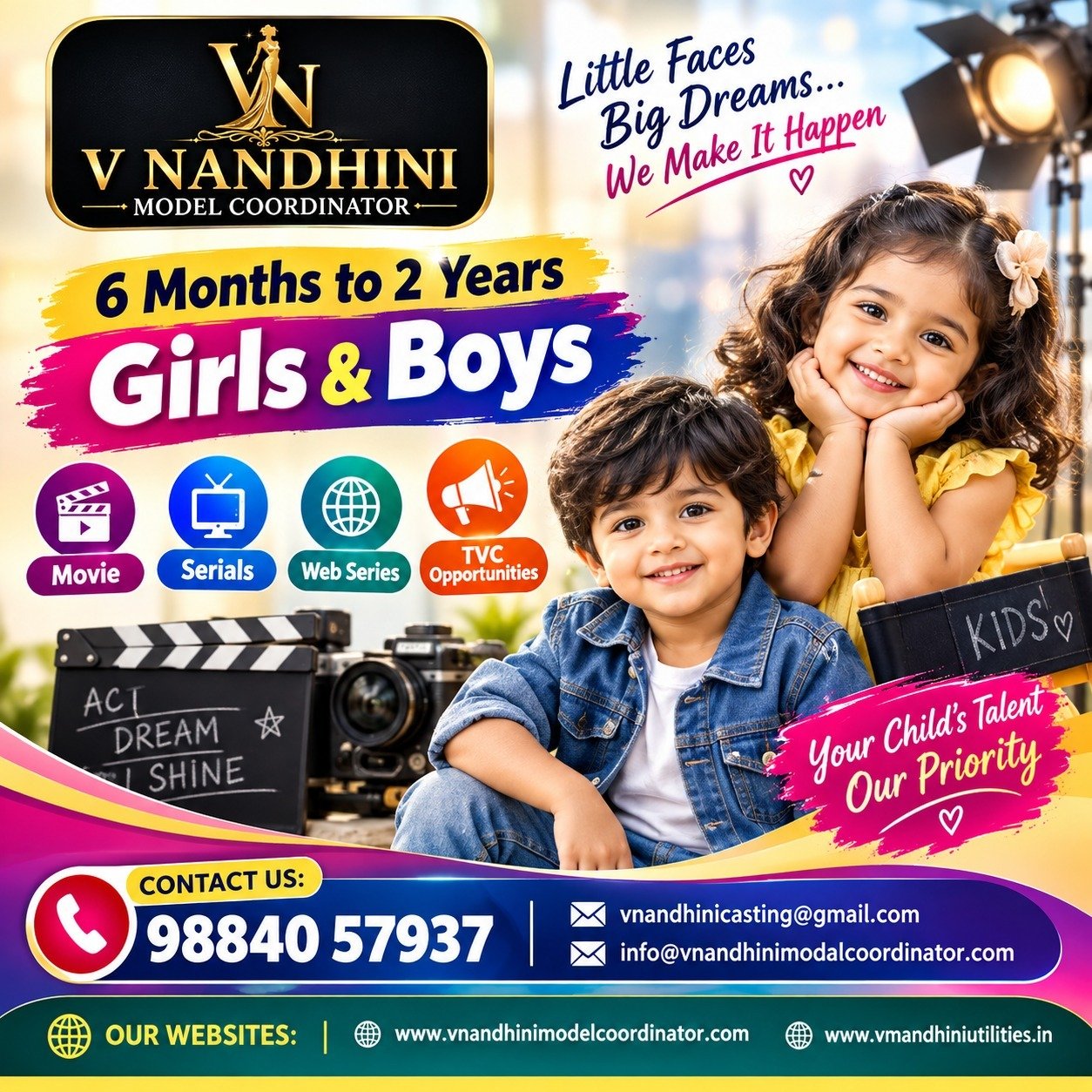 V Nandhini Model Coordinator Teenage Girls Model Recruitment Chennai